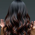 Modne pasemka na ciemnych włosach: trendy i pielęgnacja.