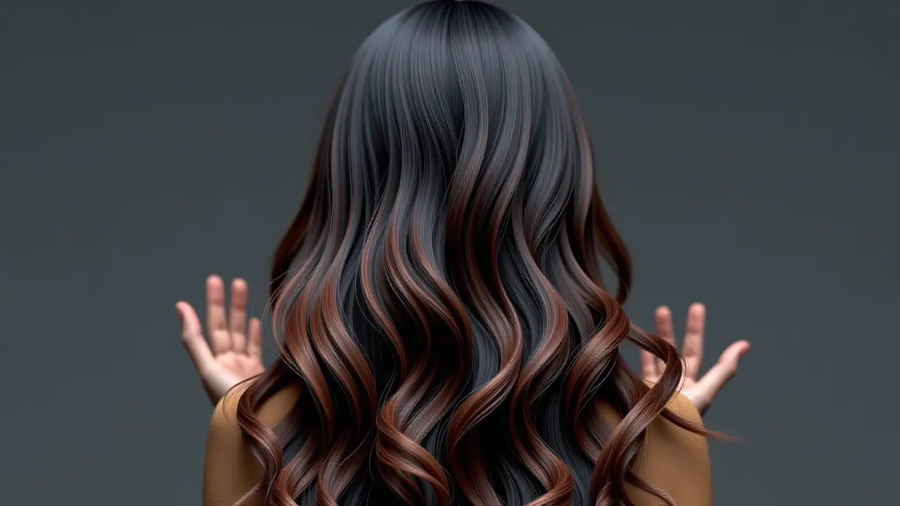 Modne pasemka na ciemnych włosach: trendy i pielęgnacja.