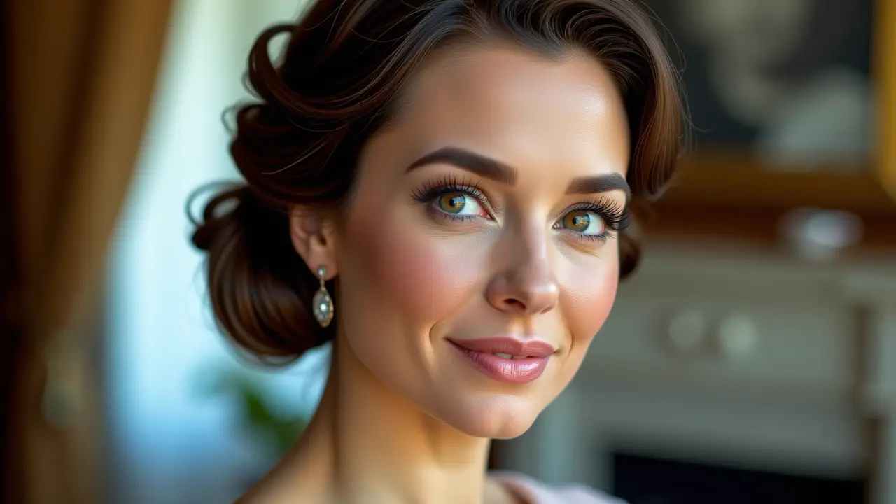 Eleganckie fryzury komunijne dla mamy