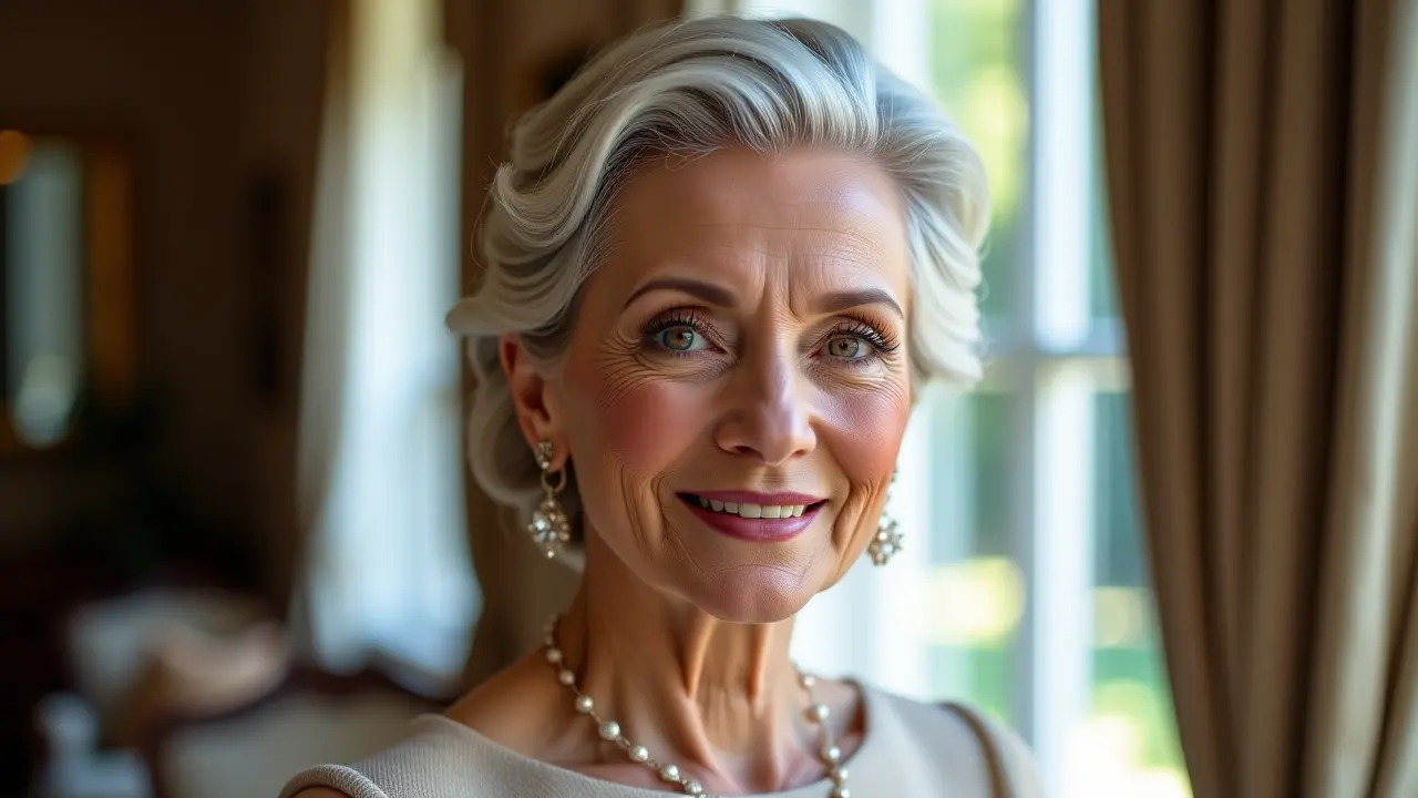 Stylowe upięcia włosów dla kobiet po 50-tce