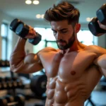 Trening bicepsów z hantlami w domu