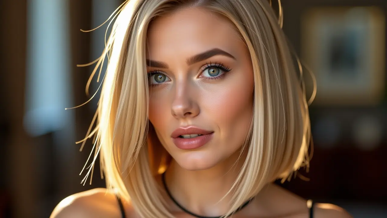 Long Bob Blond Fale: Modna Fryzura, Stylizacja i Pielęgnacja