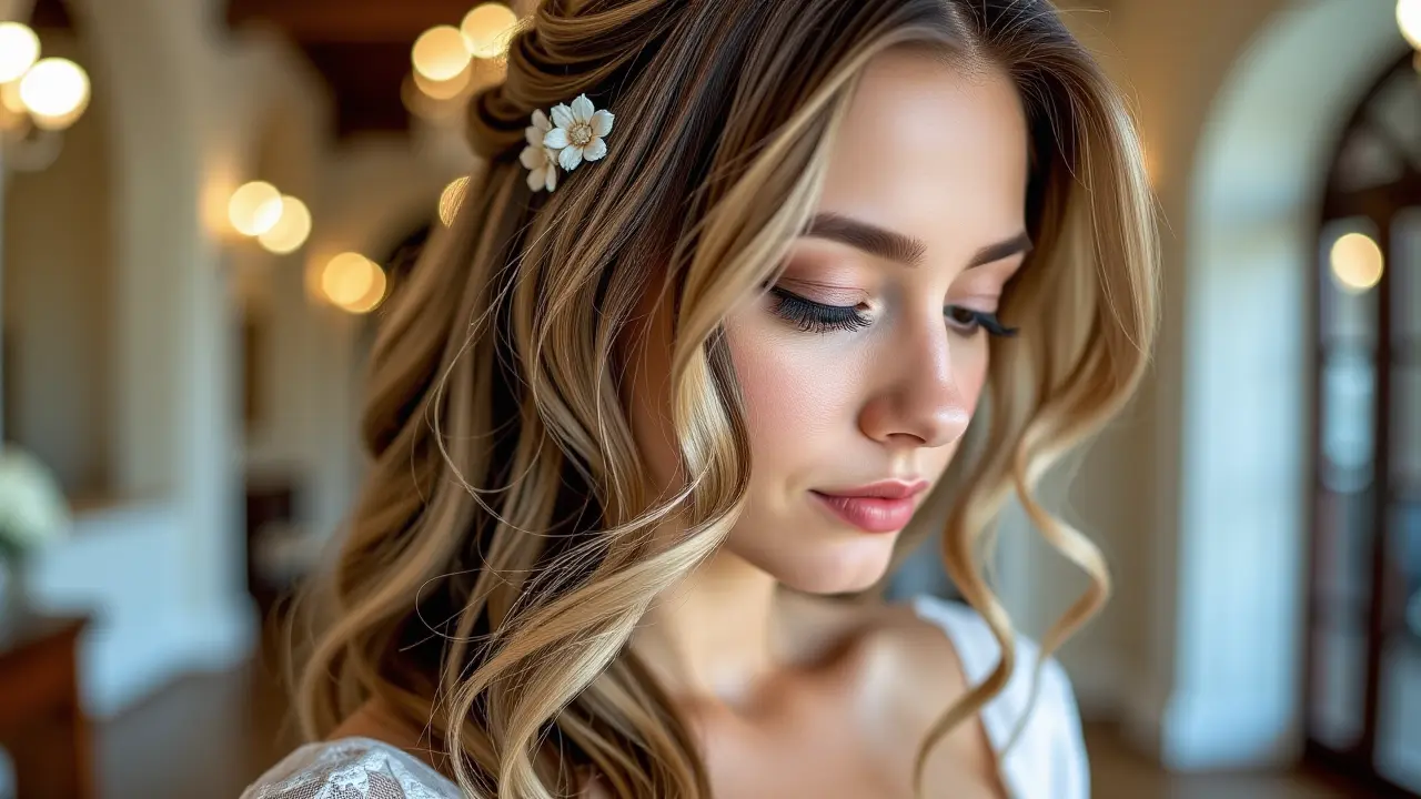 Romantyczna fryzura fale na wesele: inspiracje stylizacyjne