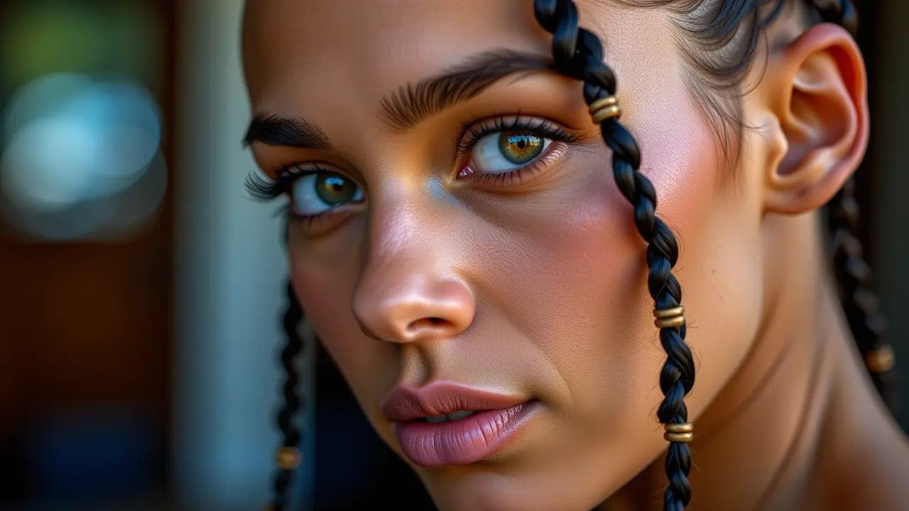 Stylowe warkocze na krótkich włosach