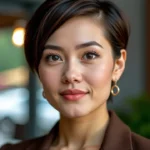 Modne krótkie fryzury do pociągłej twarzy