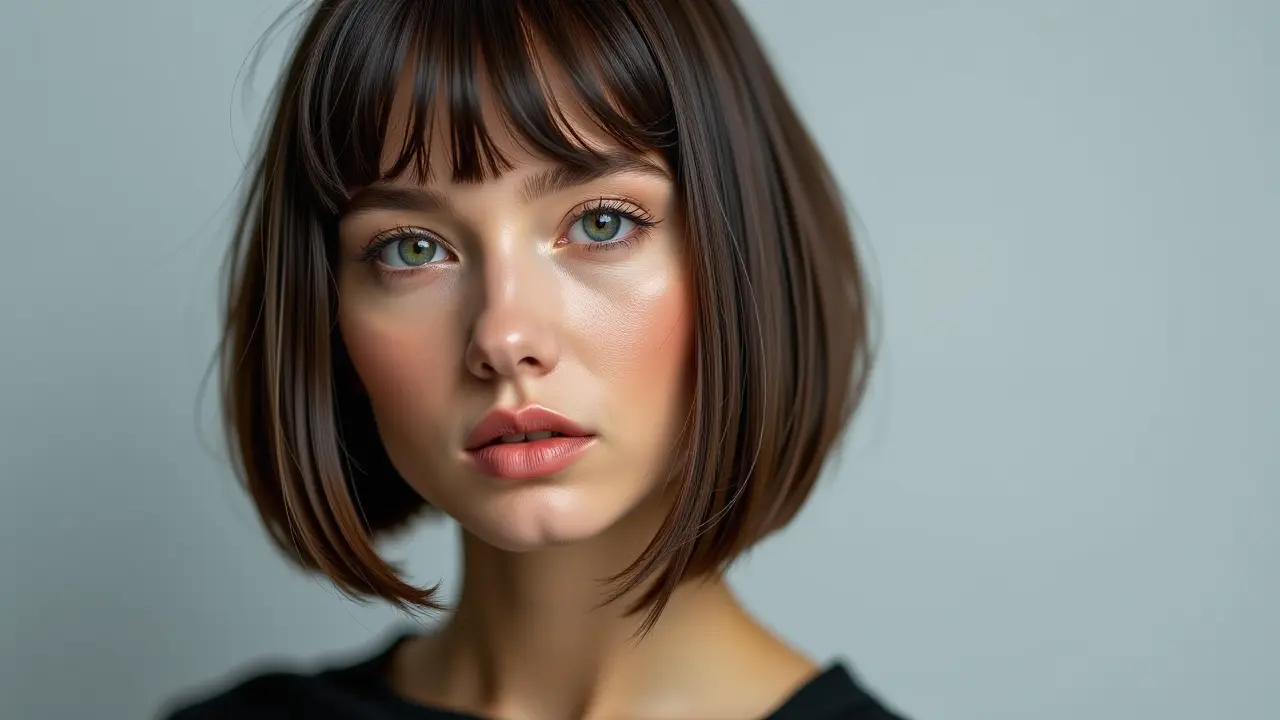 Krótkie fryzury wyszczuplające dla okrągłej twarzy