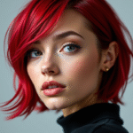 Krótkie Rude Fryzury Ombre dla Wyrazistego Looku