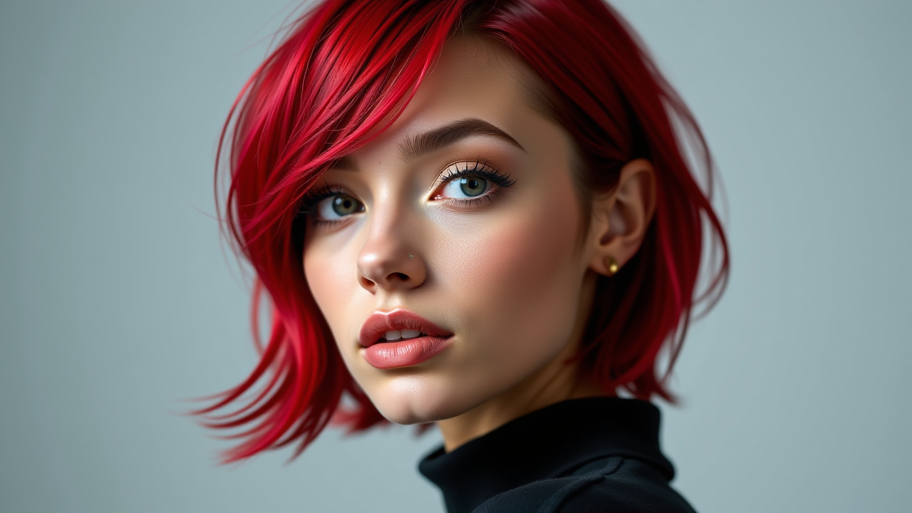 Krótkie Rude Fryzury Ombre dla Wyrazistego Looku